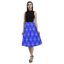 Blue Snowflakes Aoede Crepe Skirt (Model D16)