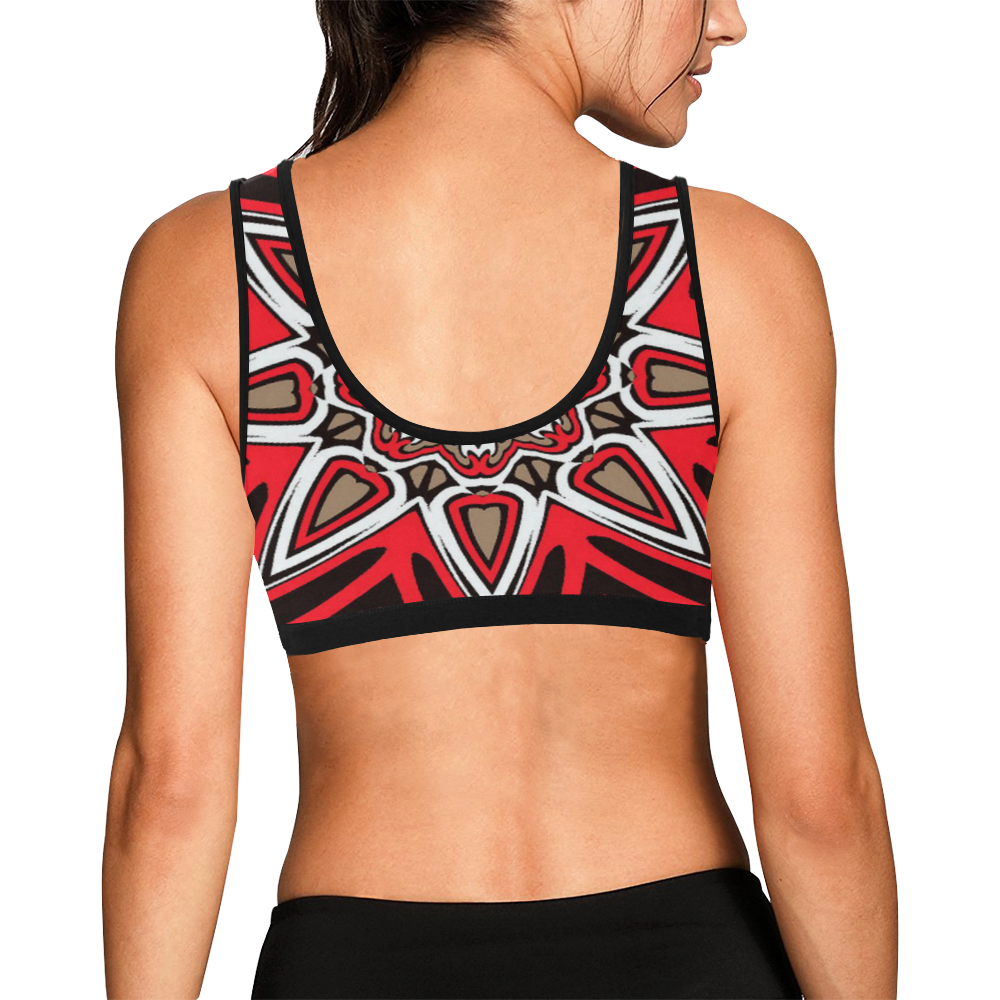 Oriental Kaleido 12 by JamColors Women's All Over Print Sports Bra (Model T52)