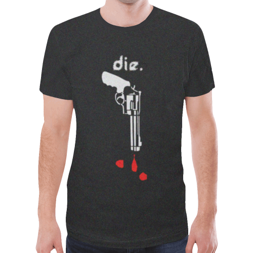 Die .45 Gun Suicide Gothic Underground Graphic Tee New All Over Print T-shirt for Men (Model T45)