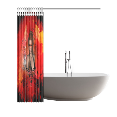 Fairy with clef Shower Curtain 66"x72"
