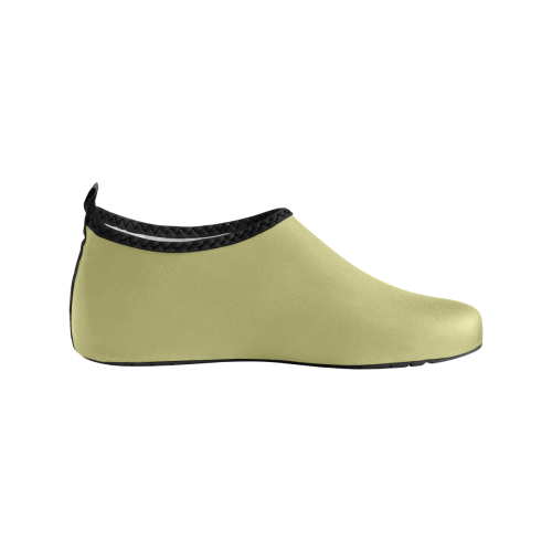 color dark khaki Men's Slip-On Water Shoes (Model 056)