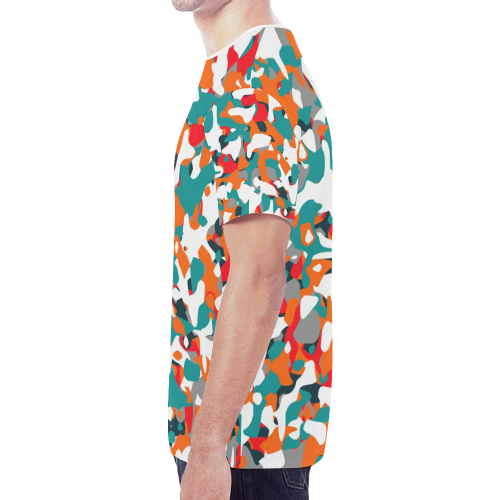POP ART CAMOUFLAGE 1 New All Over Print T-shirt for Men/Large Size (Model T45)