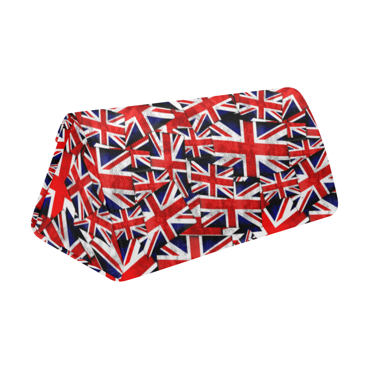 Union Jack British UK Flag Custom Foldable Glasses Case
