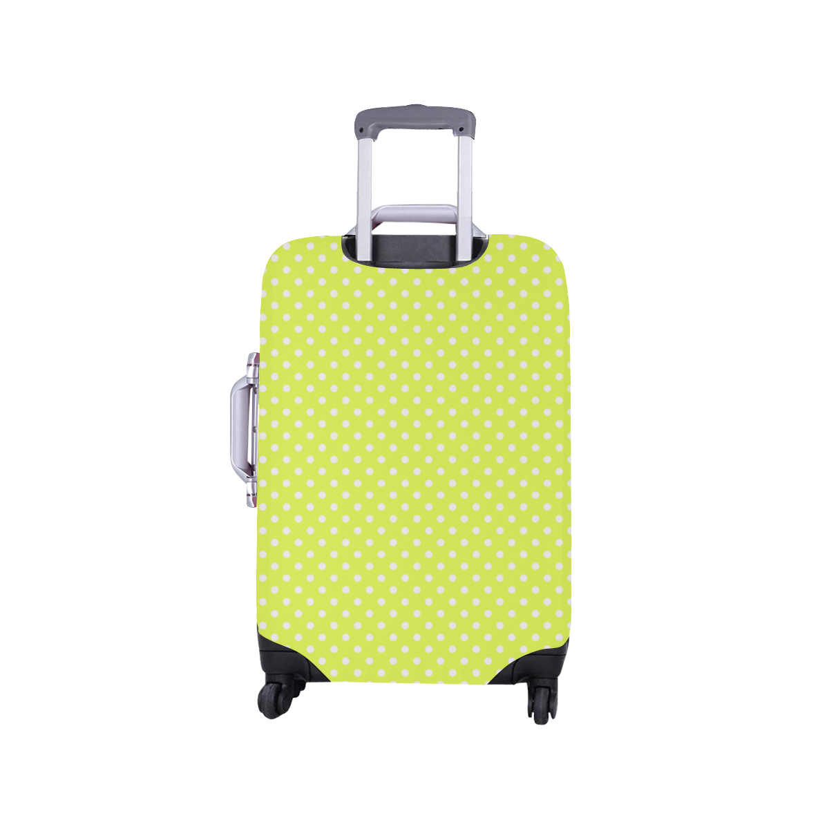 Yellow polka dots Luggage Cover/Small 18"-21"