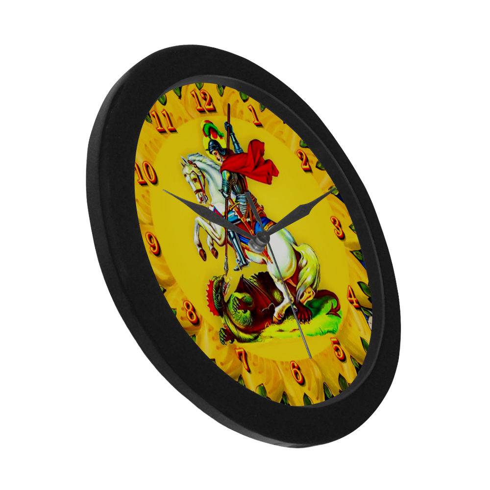 Saint George Circular Plastic Wall clock