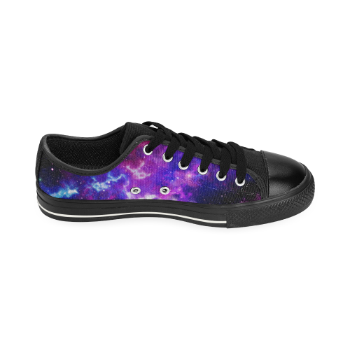 Galaxy Shoe, Space Rave Shoe, Astrology Sneaker, Universe Low Tops, Colorful Canvas Shoes, Nebula Men's Classic Canvas Shoes (Model 018)
