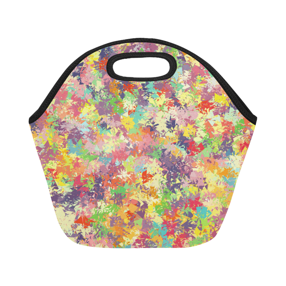 colorful pattern Neoprene Lunch Bag/Small (Model 1669)