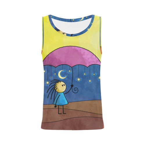 We Only Come Out At Night All Over Print Tank Top for Women (Model T43)