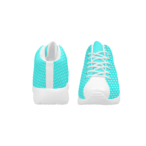 Baby blue polka dots Women's Basketball Training Shoes/Large Size (Model 47502)