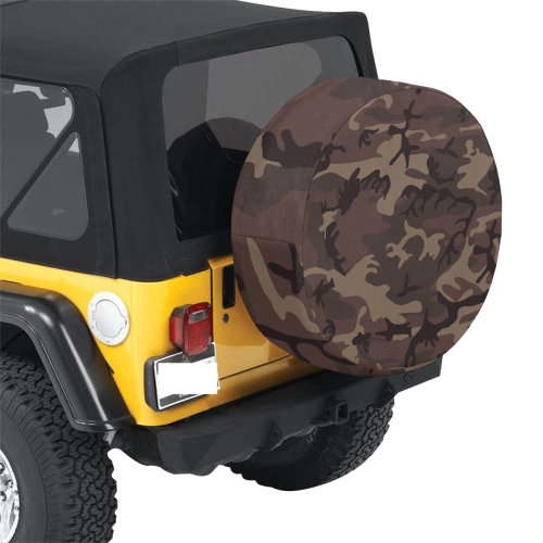 Camo Red Brown 34 Inch Spare Tire Cover