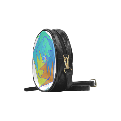 Abstract Design 2020 Round Sling Bag (Model 1647)