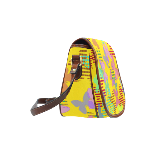 Colorful Butterflies ZFFF Saddle Bag/Large (Model 1649)