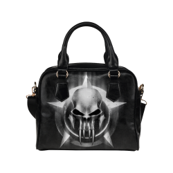 Awesome Metal Skull Design Darkstar Shoulder Handbag (Model 1634)