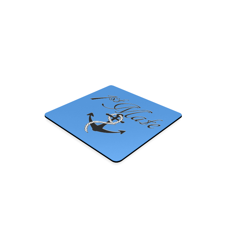 For the 1st Mate / Blue Square Coaster