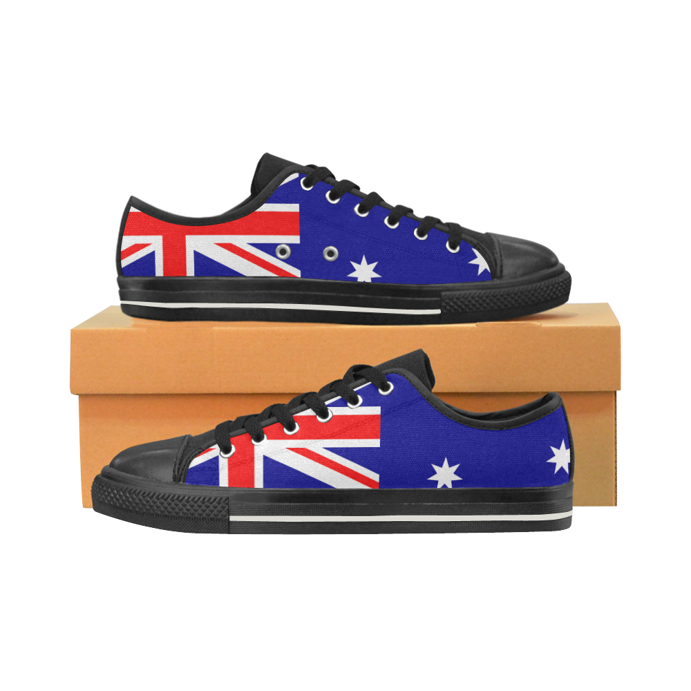 Australia FLAG Women's Classic Canvas Shoes (Model 018)