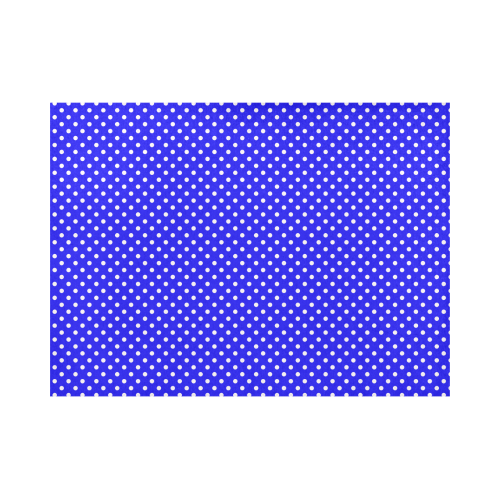 Blue polka dots Placemat 14’’ x 19’’ (Set of 2)