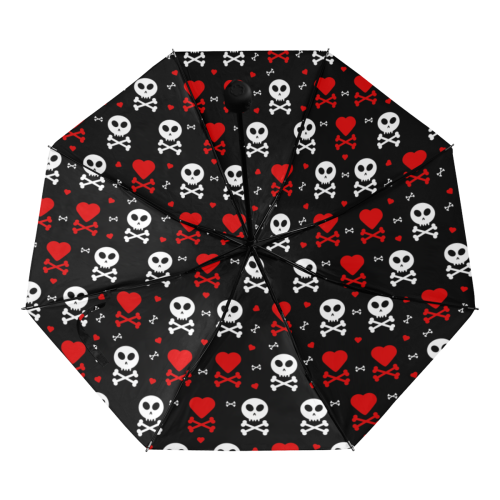 Skull and Crossbones Anti-UV Foldable Umbrella (Underside Printing) (U07)