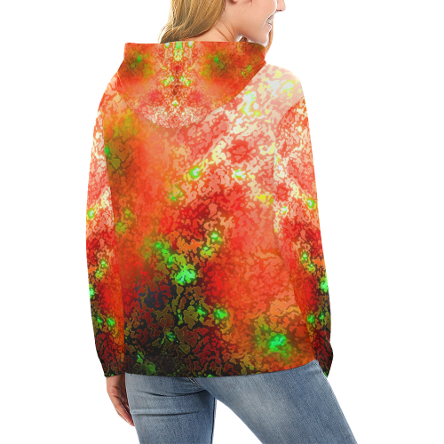 somefire All Over Print Hoodie for Women (USA Size) (Model H13)