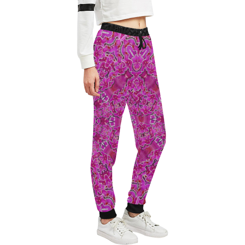 flowering and blooming to bring happiness Unisex All Over Print Sweatpants (Model L11)