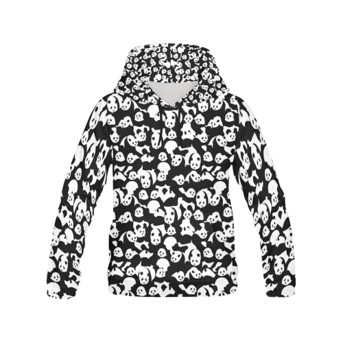 Panda Pattern All Over Print Hoodie for Men (USA Size) (Model H13)