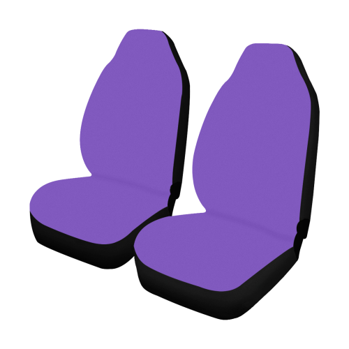 Purple Passion Solid Colored Car Seat Covers (Set of 2)