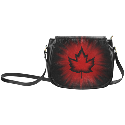 Cool Canada Maple Leaf Classic Saddle Bag/Small (Model 1648)