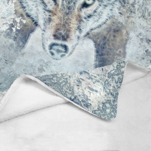 Snow Wolf Ultra-Soft Micro Fleece Blanket 60"x80"