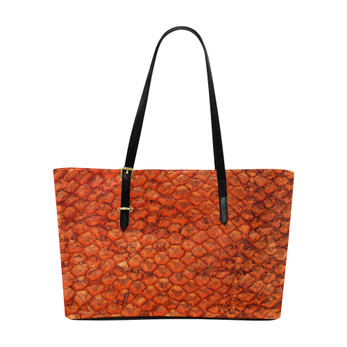 SNAKE LEATHER 4 Euramerican Tote Bag/Large (Model 1656)