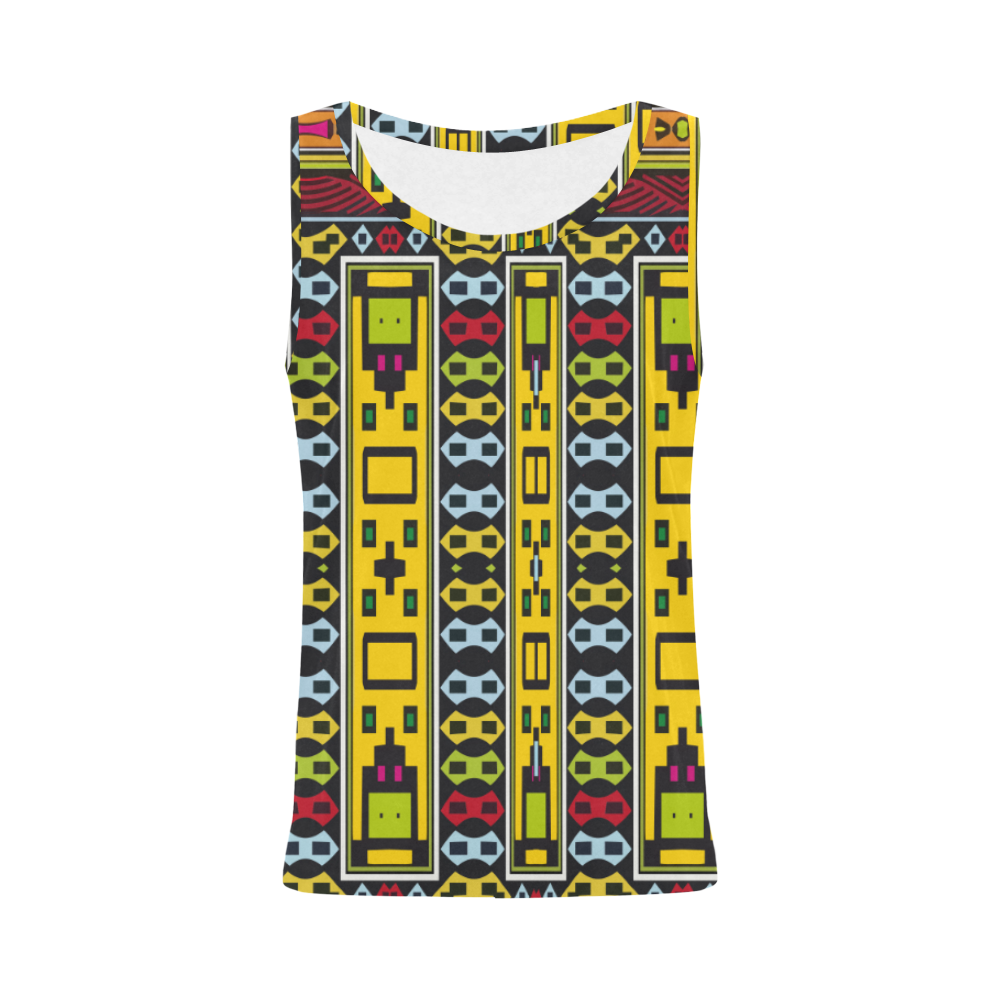 Shapes rows All Over Print Tank Top for Women (Model T43)