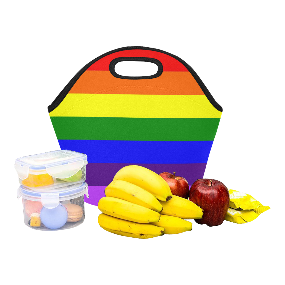 Rainbow Flag (Gay Pride - LGBTQIA+) Neoprene Lunch Bag/Small (Model 1669)