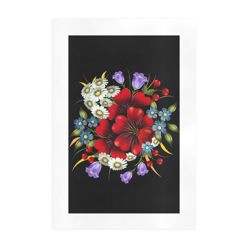 Bouquet Of Flowers Art Print 19‘’x28‘’