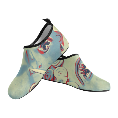 Face Of Love Women's Slip-On Water Shoes (Model 056)