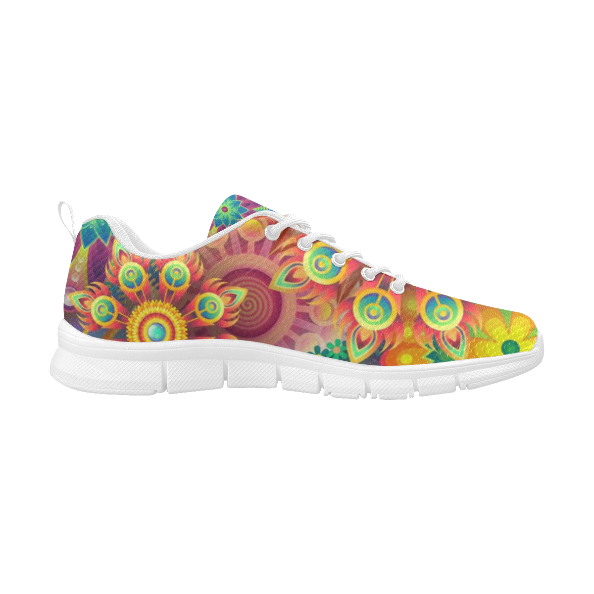 Psychedelic Women's Breathable Running Shoes (Model 055)