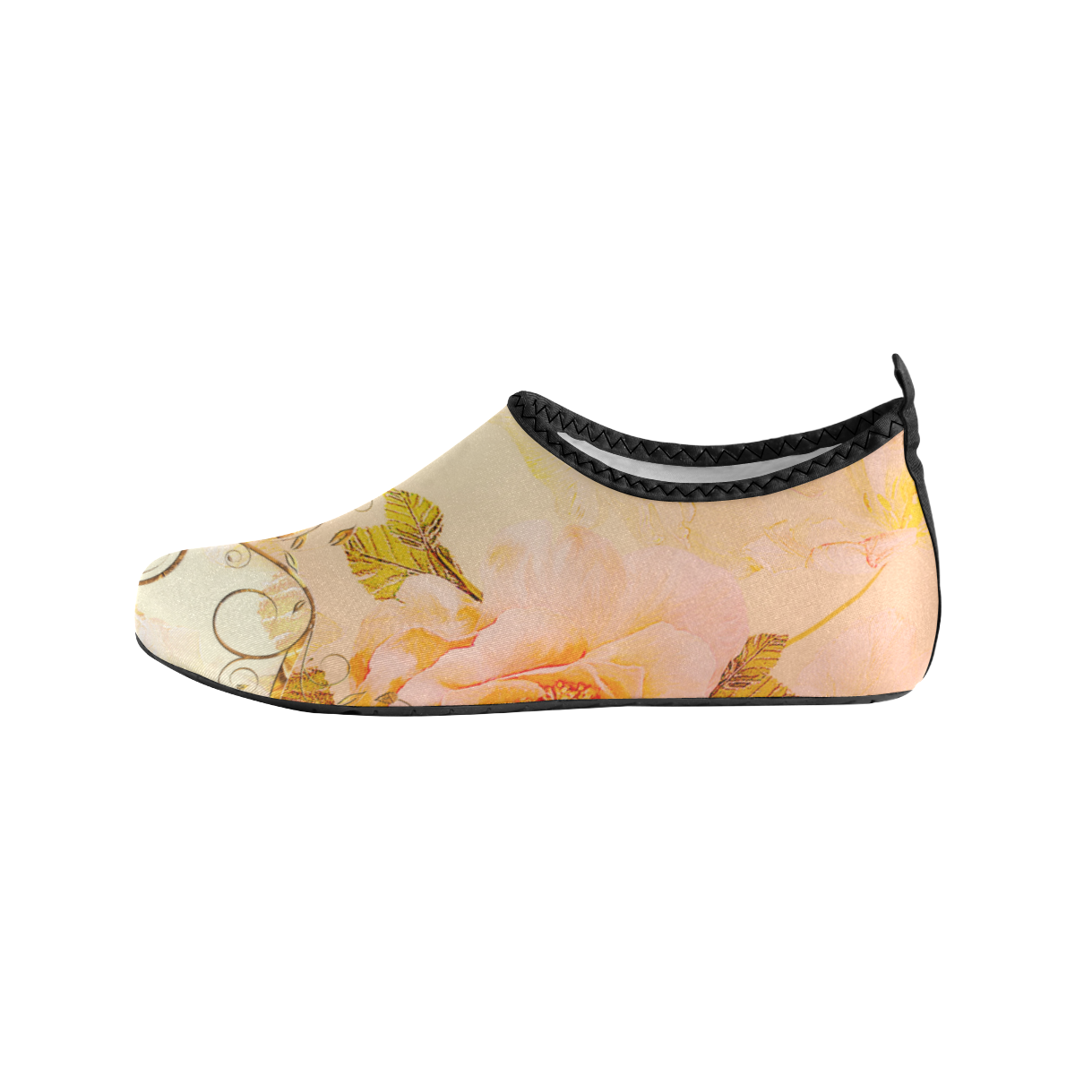 Beautiful flowers in soft colors Men's Slip-On Water Shoes (Model 056)