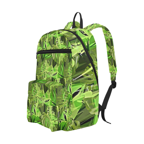 Tropical Jungle Leaves Camouflage Large Capacity Travel Backpack (Model 1691)