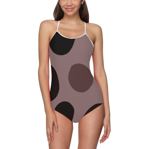 Design bikini -- CHOCO Dots Strap Swimsuit ( Model S05)
