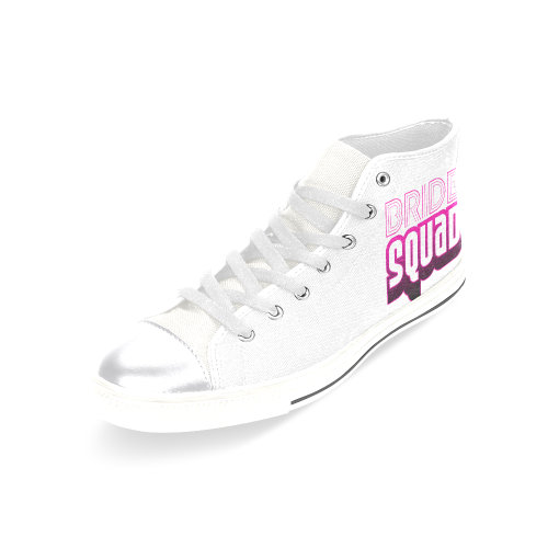 Bride Squad Women's Classic High Top Canvas Shoes (Model 017)