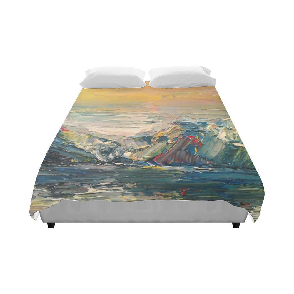 Mountains painting Duvet Cover 86"x70" ( All-over-print)