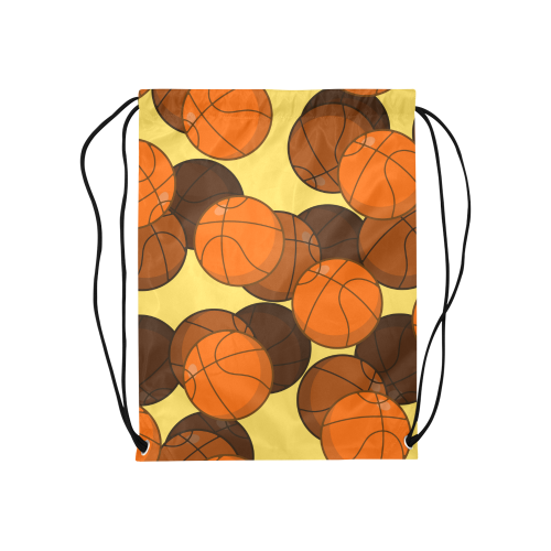 mochila cuerda patron pelotas de basket Medium Drawstring Bag Model 1604 (Twin Sides) 13.8"(W) * 18.1"(H)