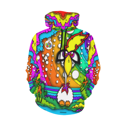 ITEM 10 _ TINY ISLAND - HOODIE All Over Print Hoodie for Women (USA Size) (Model H13)