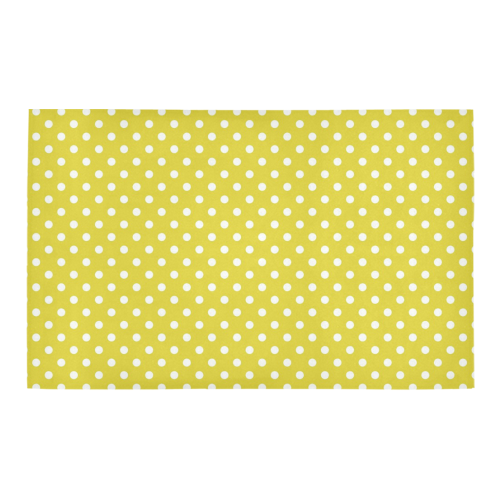 Yellow Polka Dot Bath Rug 20''x 32''