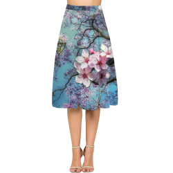Cherry blossomL Aoede Crepe Skirt (Model D16)