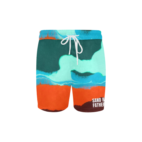 Sand Bum1978 Waves Men's Mid-Length Swim Shorts (Model L39)