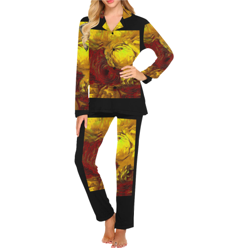 sunset gold2n_b61b Women's Long Pajama Set