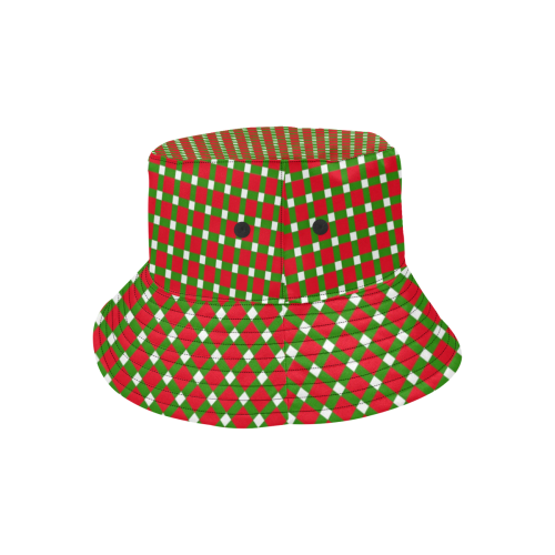 Christmas Plaid 2 All Over Print Bucket Hat