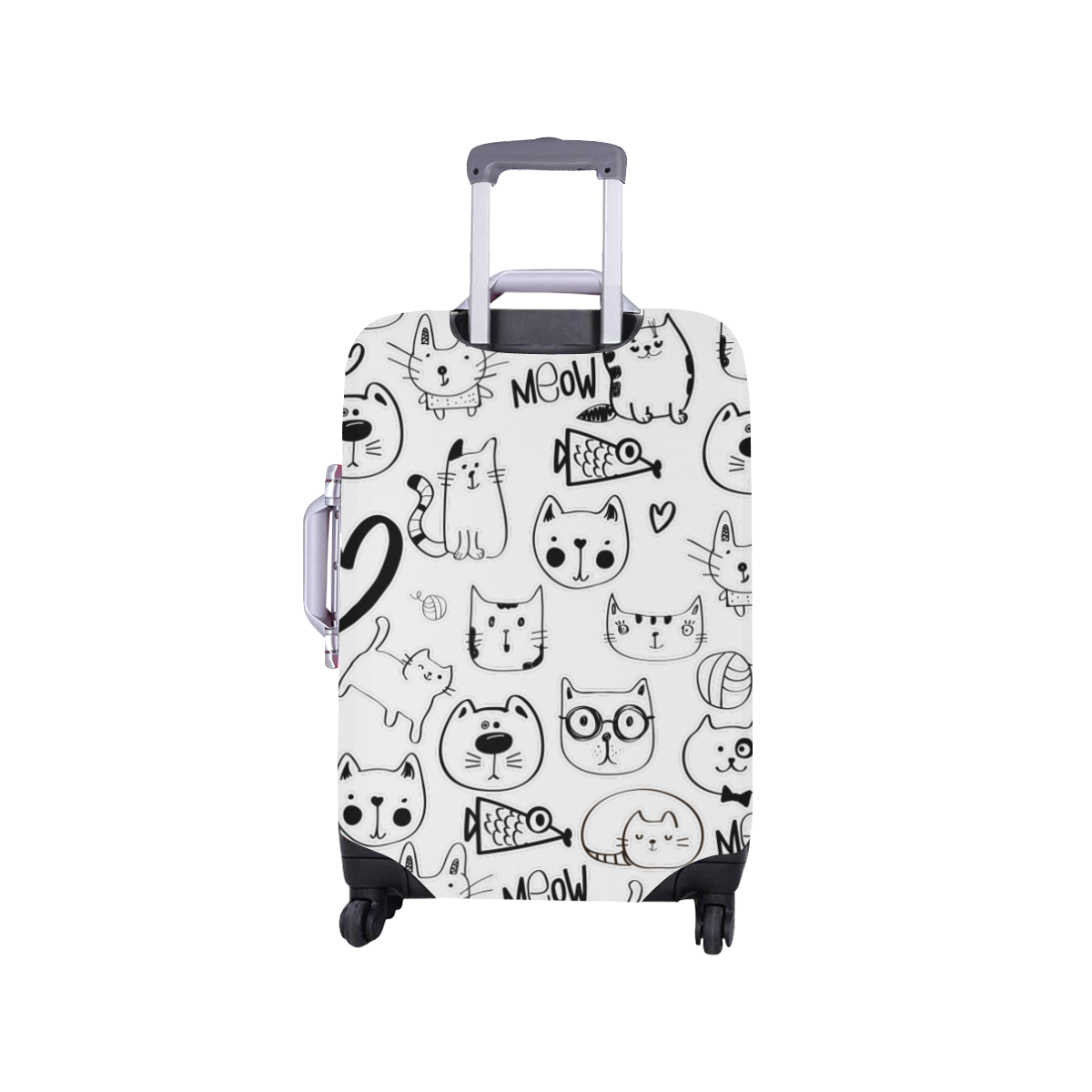 Meow Cats Luggage Cover/Small 18"-21"