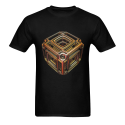 3-D Fractal Rendering Men's T-Shirt in USA Size (Two Sides Printing)