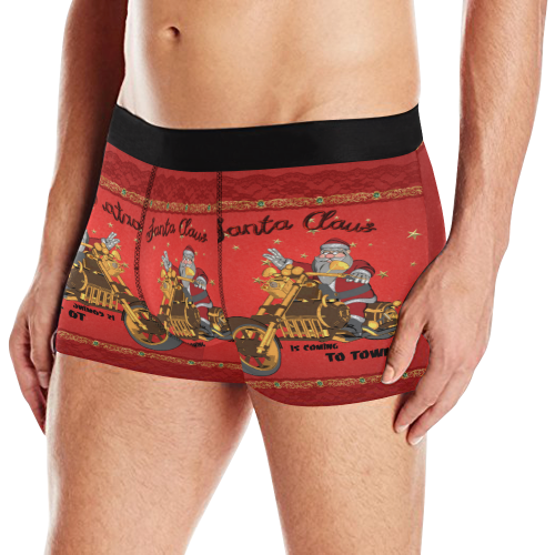 Santa Claus wish you a merry Christmas Men's All Over Print Boxer Briefs (Model L10)