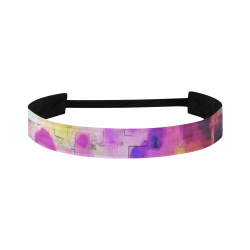 Blue pink watercolors Sports Headband