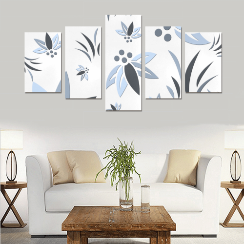 Cool Corporate Flora Canvas Print Sets C (No Frame)